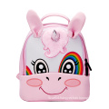 3D Embroidered Backpack Pink Unicorn Children School bag